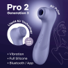 Stimulateur de clitoris 2 embouts Connecté avec technologie Liquid air