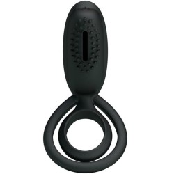 Cockring vibrant en silicone avec stimulateur clitoridien Esther -