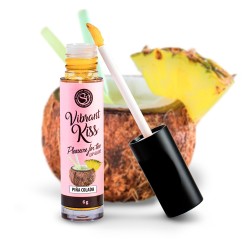 Gloss sexe oral vibrant Pina Colada 100% comestible -