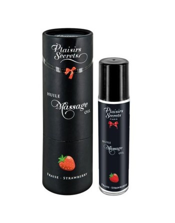 plaisirs secrets : huile de massage fraise