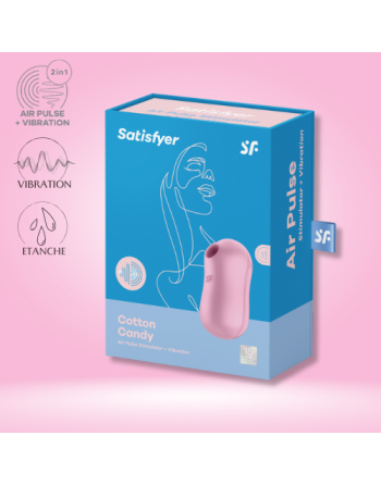 stimulateur de clitoris cotton candy de la marque satisfyer