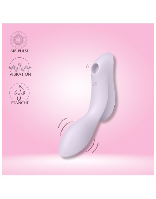 vibromasseur et stimulateur de clitoris usb curvy trinity 2