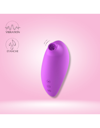 coffret sex toys avec stimulateur et oeuf vibrant violet télécommandé.