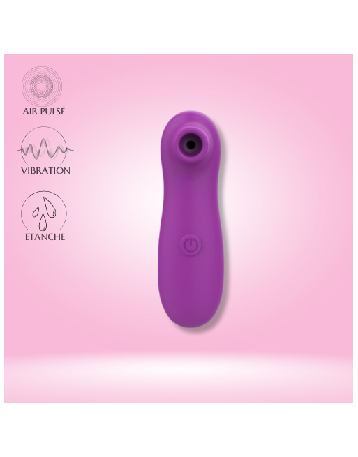 vibromasseur violet de poche avec 10 modes