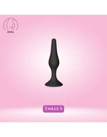 glamy : plug anal rose taille s