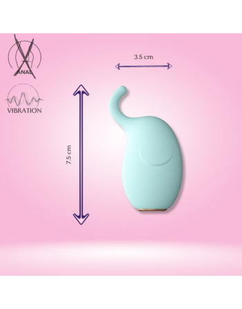 stimulateur clitoridien design éléphant avec 10 modes de vibrations